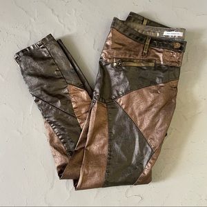 Ultra low rise sexy skinny metallic coated jeans from Faith Connexion 28W BNWOT